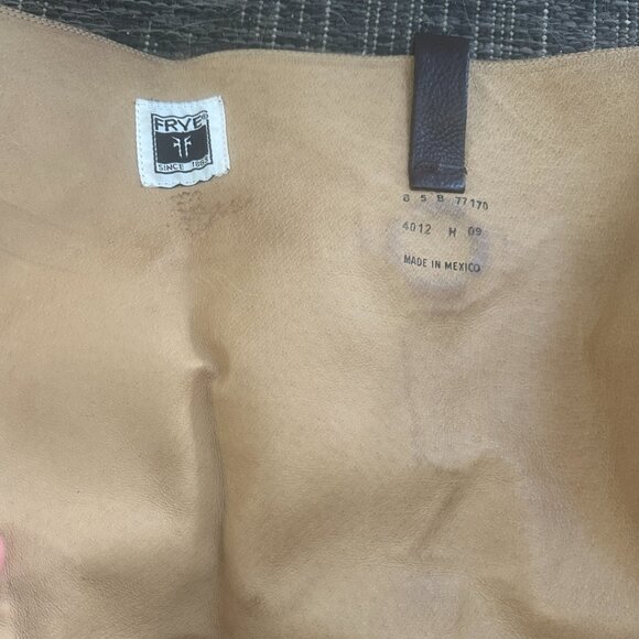 Frye Fiona Leather Boots Womens 8.5 B Tall Knee High Zip Brown 77170 - Picture 4 of 4